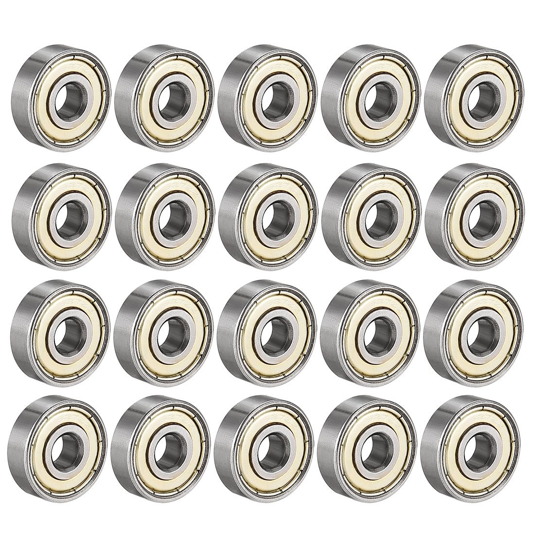 uxcell 627ZZ Ball Bearing 7mm x 22mm x Double Shielded 7mmx22mmx7mm