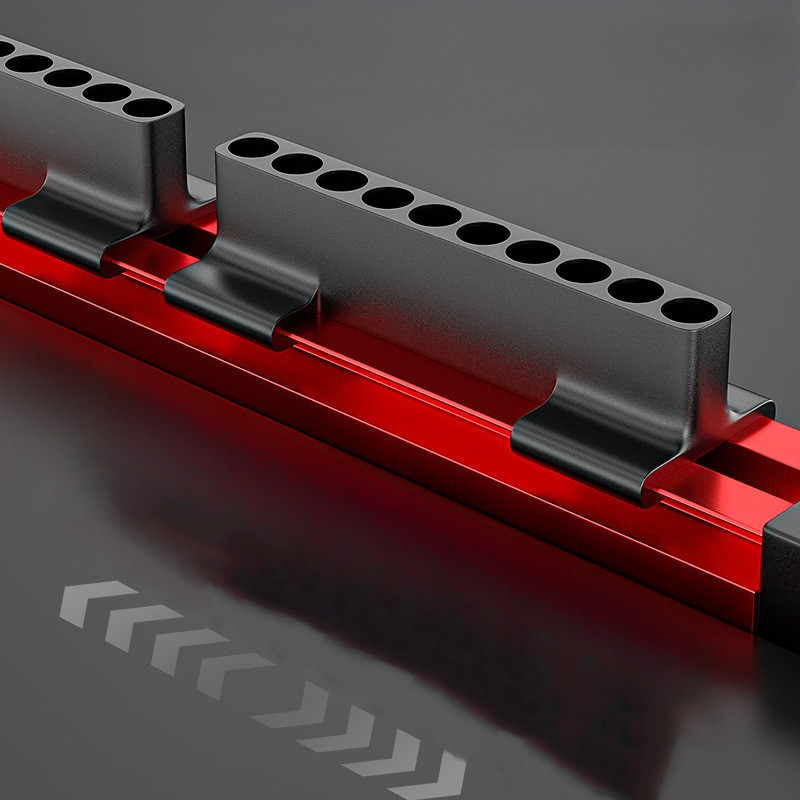 Magnetic Screwdriver Bits Holder Rack Aluminum Alloy 40 Slots Organizer