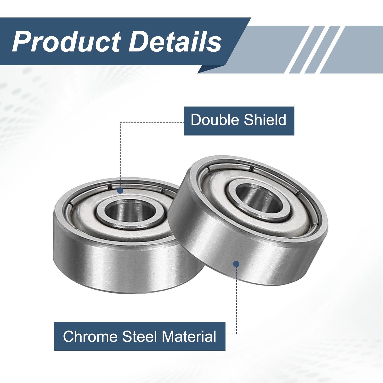 5 Pack 5 x 14 x 5mm 605ZZ Deep Groove Ball Bearings ABEC5