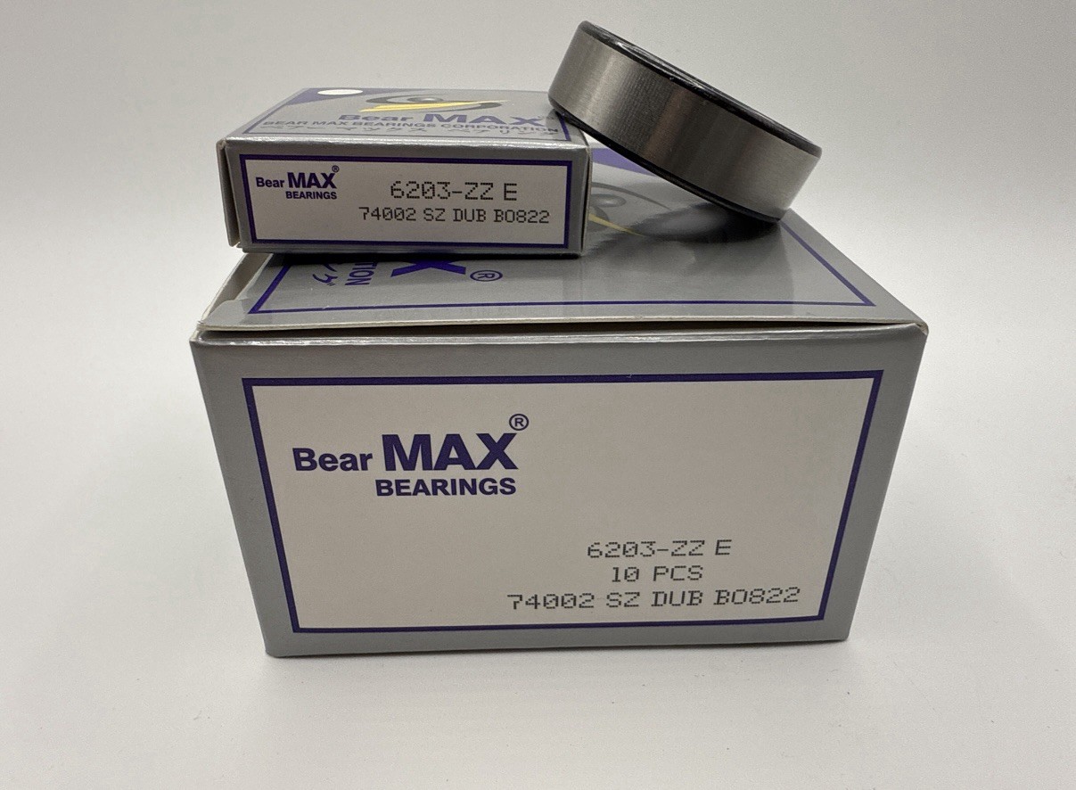 30 pcs BearMAX 6203-ZZ E 17x40x12mm Metal Seal Deep Groove Ball Bearings 6203ZZ
