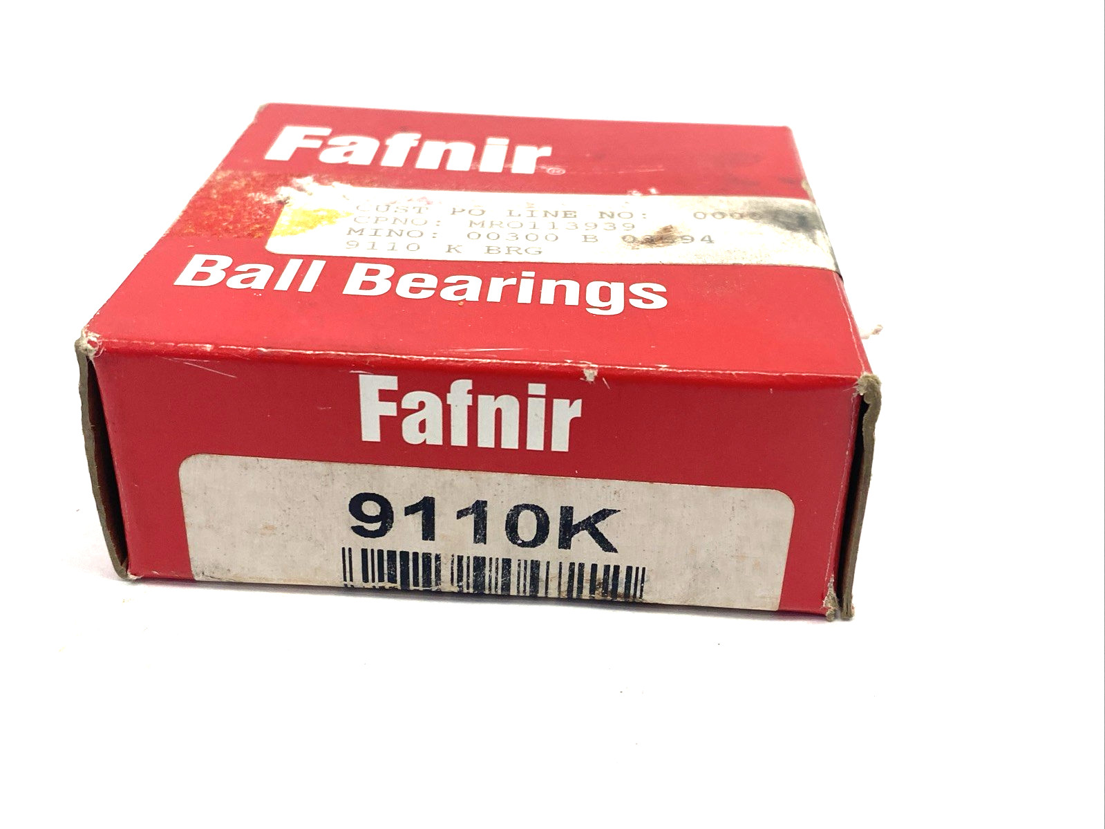 Fafnir 9110K Deep Groove Ball Bearing 50mm Bore 80mm O.D. 16mm Wide