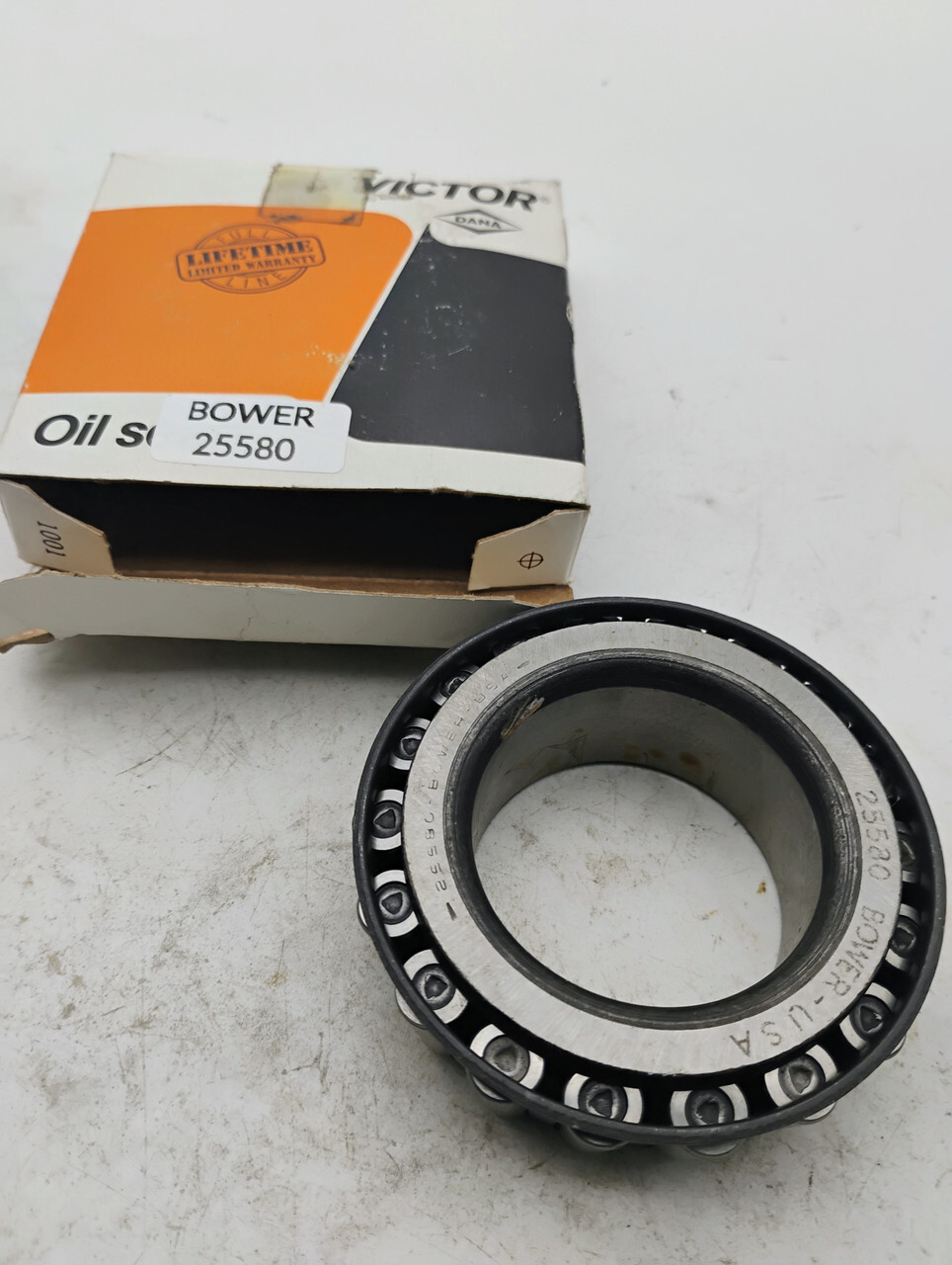 Bower 25580 Tapered Roller Bearing Cone NOS Made in USA