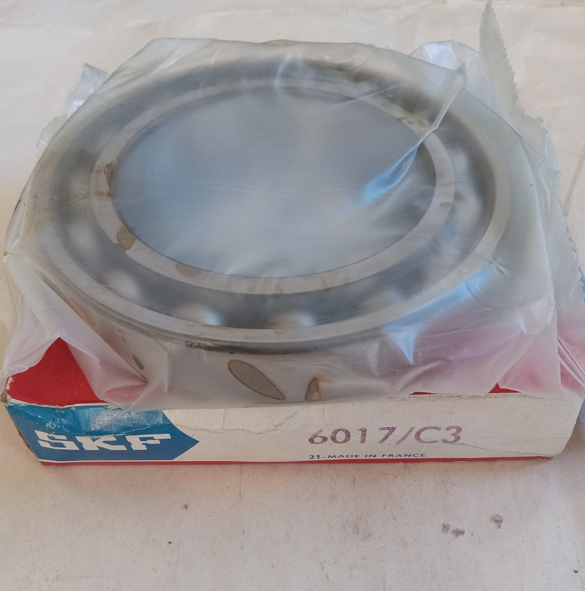 SKF 6017/C3 Deep Groove Ball Bearing, Open Type, No Seals 85x130x22 mm