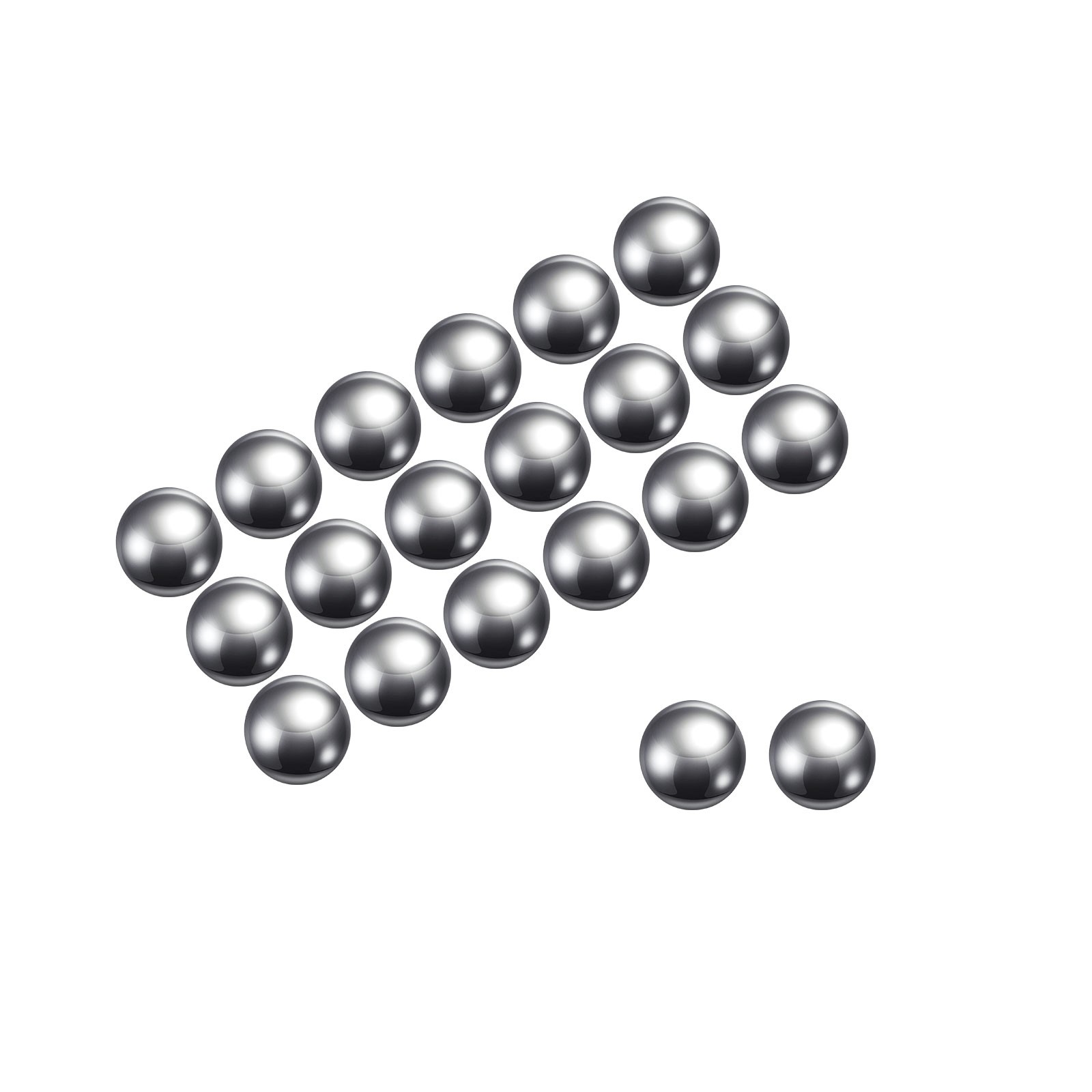 200pcs Precision Balls 6mm Carbon Steel for Bearings Valves Use Solid