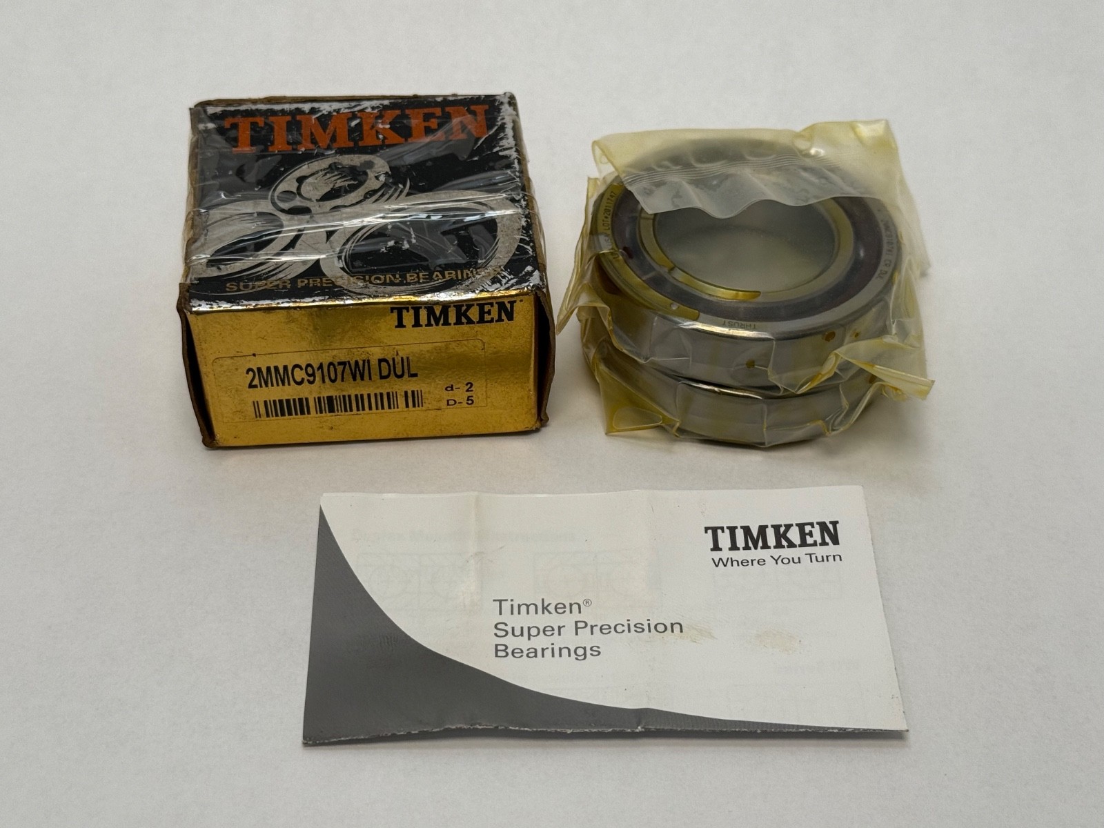 Timken 2MMC9107WI-DUL Angular Bearing 35x62x14 mm 7007CD/HCP4ADGA Hybrid Ceramic