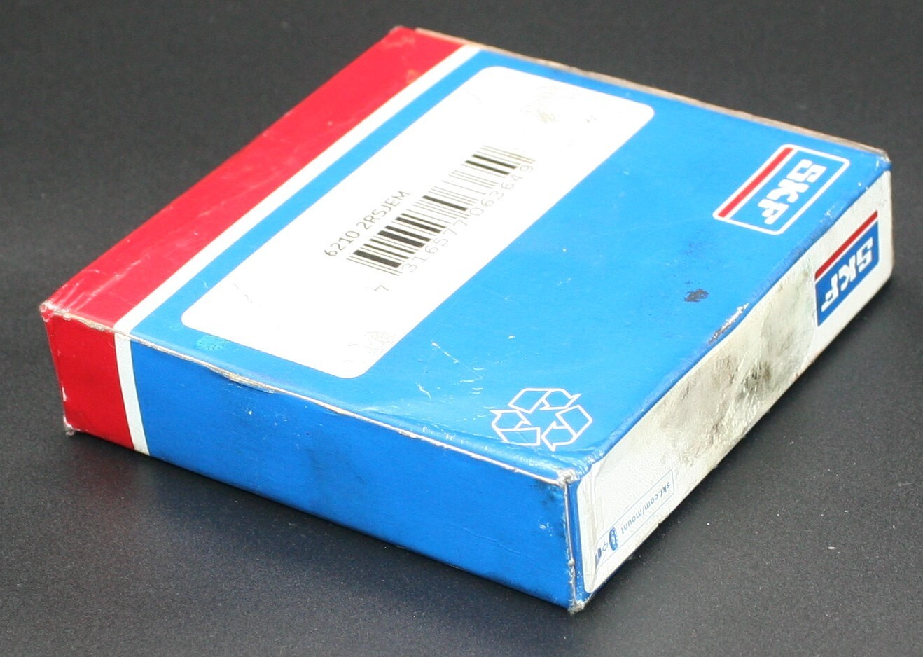 One (1) SKF 6210 2RSJEM Deep Groove Bearing 50 MM ID USA GOSS 40104-6210 NEW
