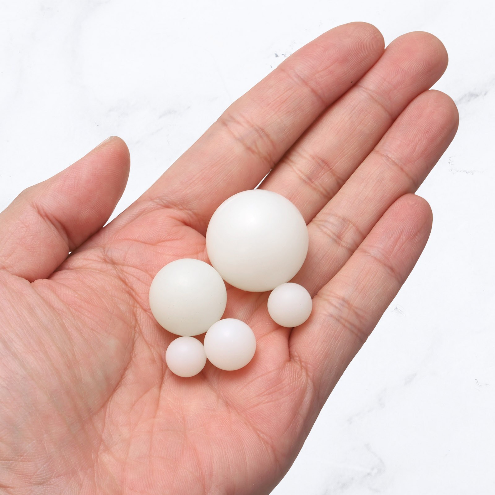 20-Pack Nylon Solid Plastic Balls, 0.75In(19.05mm) Precision Bearing Ball