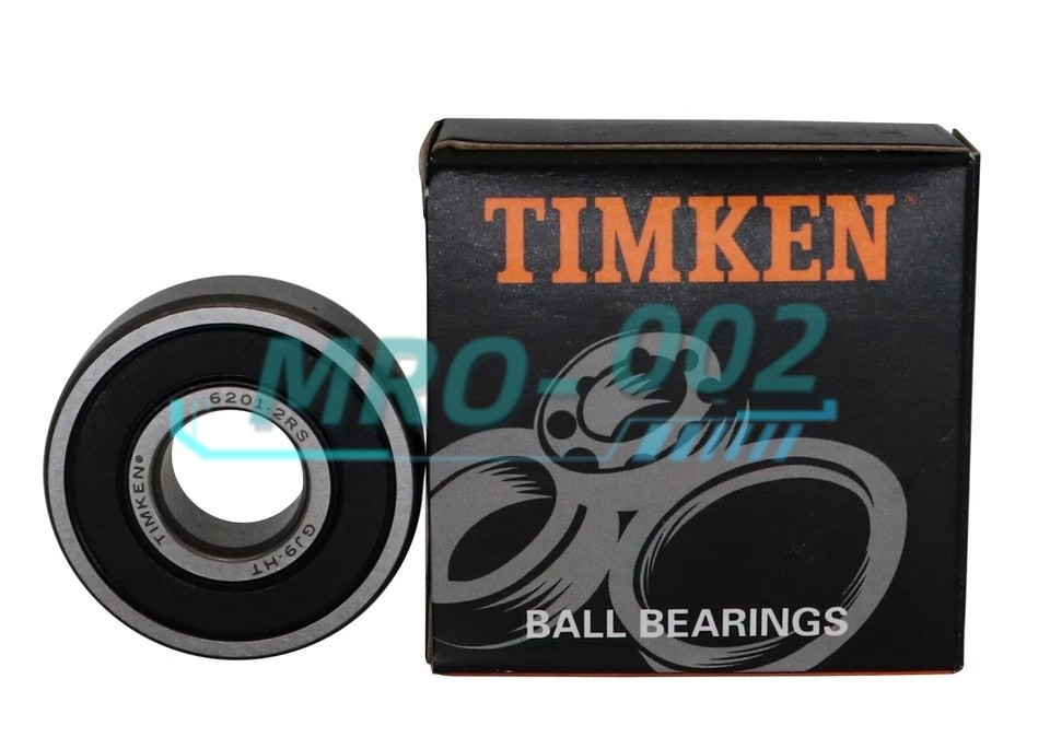 2PC NEW IMKEN 6201-2RS 12X32X10MM Double Rubber Seal Ball Bearings 6201