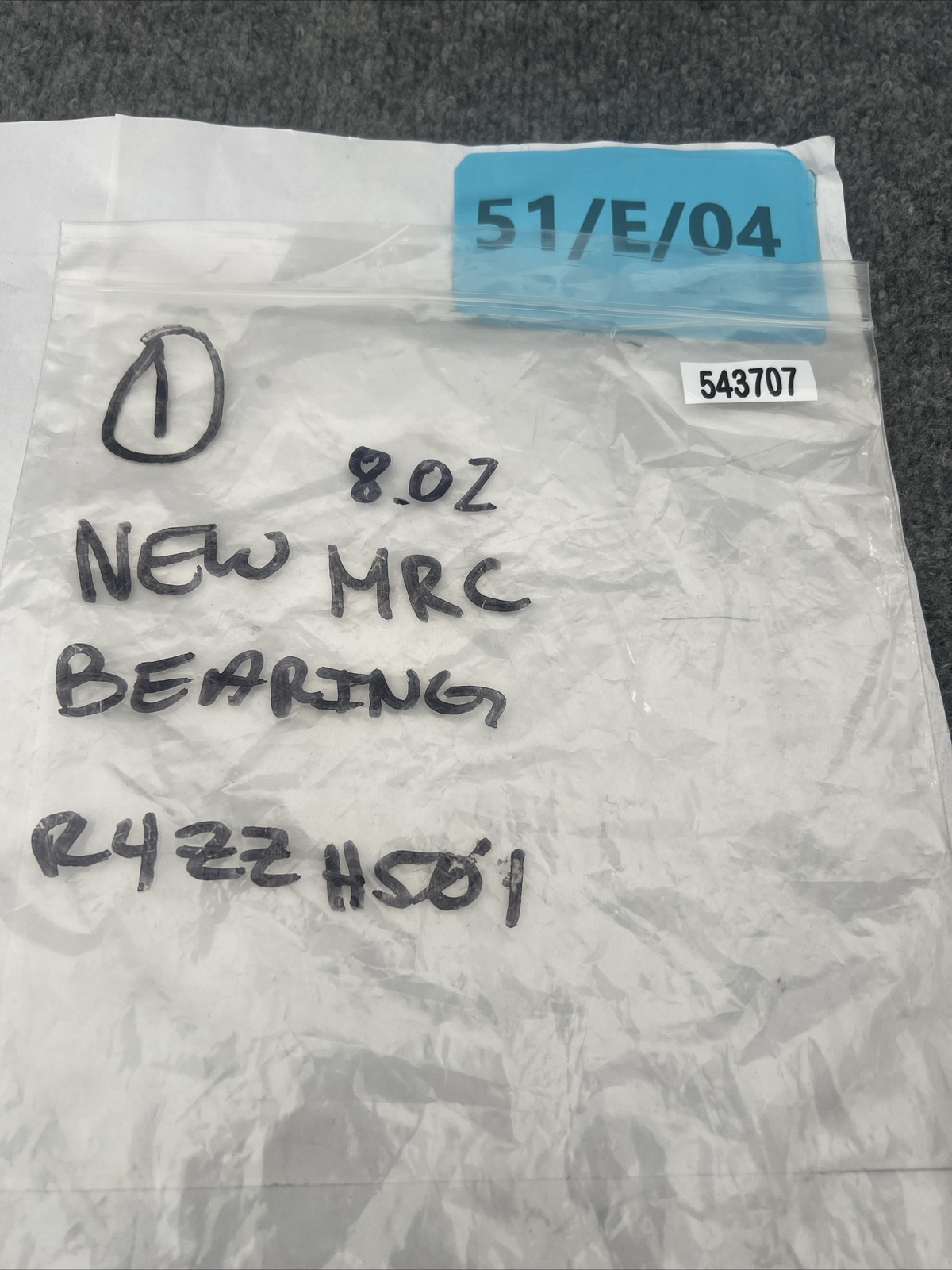 MRC Bearing R4ZZ H501 Ball Bearing New