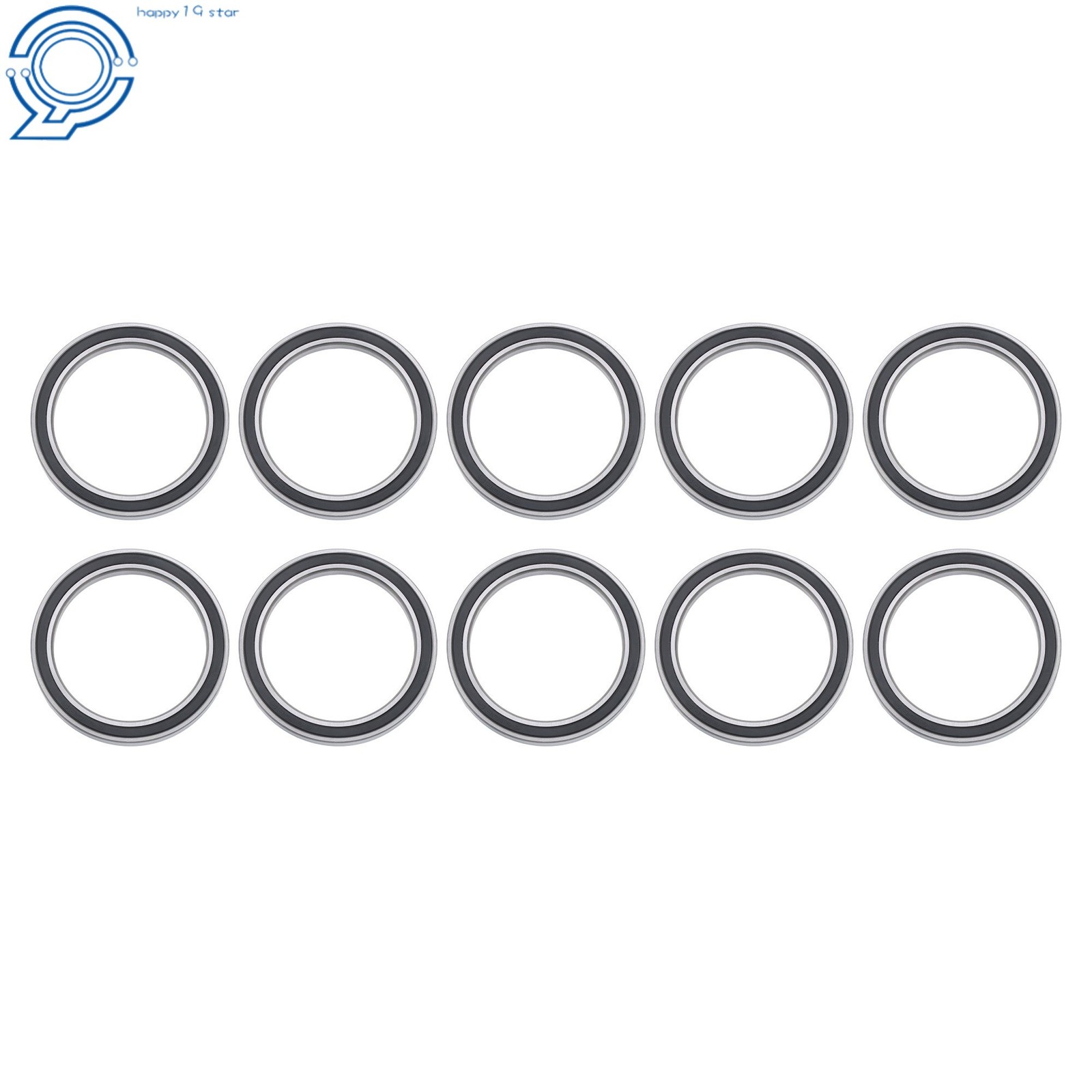 Double Rubber Sealed 6810-2RS Bearings 10pcs 50x65x7mm Pre-Lubed