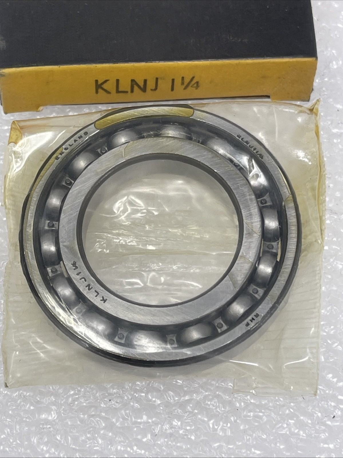 RHP KLNJ Bearing Open 1-1/4″ ID x 2-1/4″ OD x 3/8″ W, KLNJ-1-1/4 R-20 England