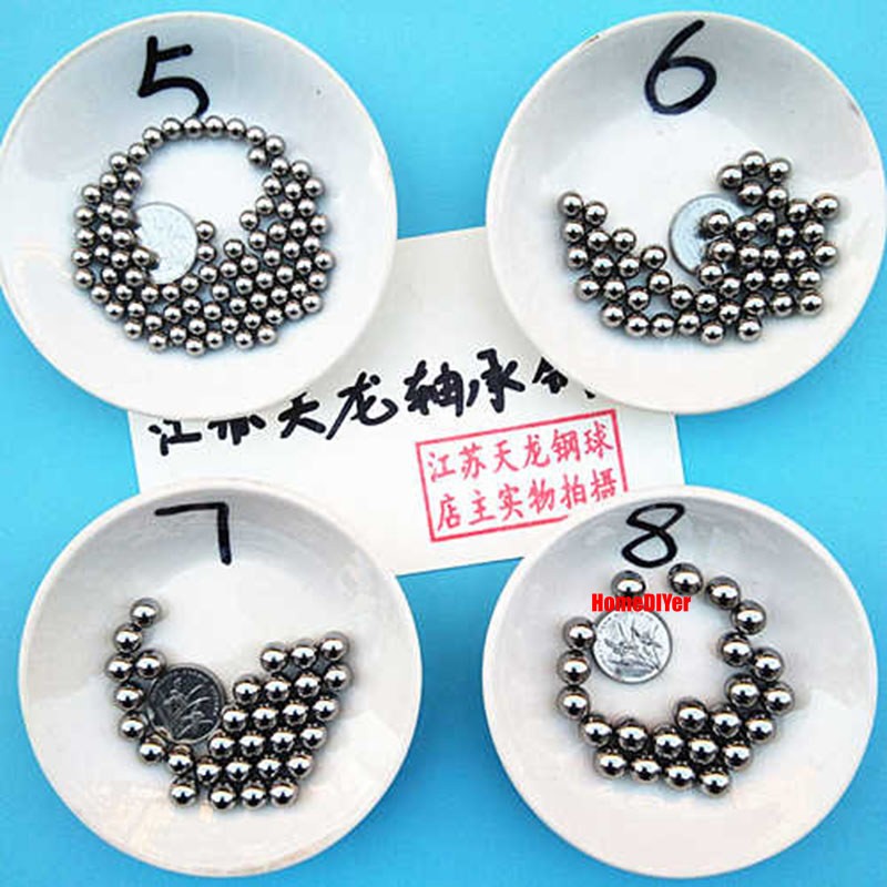 1kg Round Polished Steel Ball Diameter 6.35mm-12mm Smooth Iron Balls Metal Beads