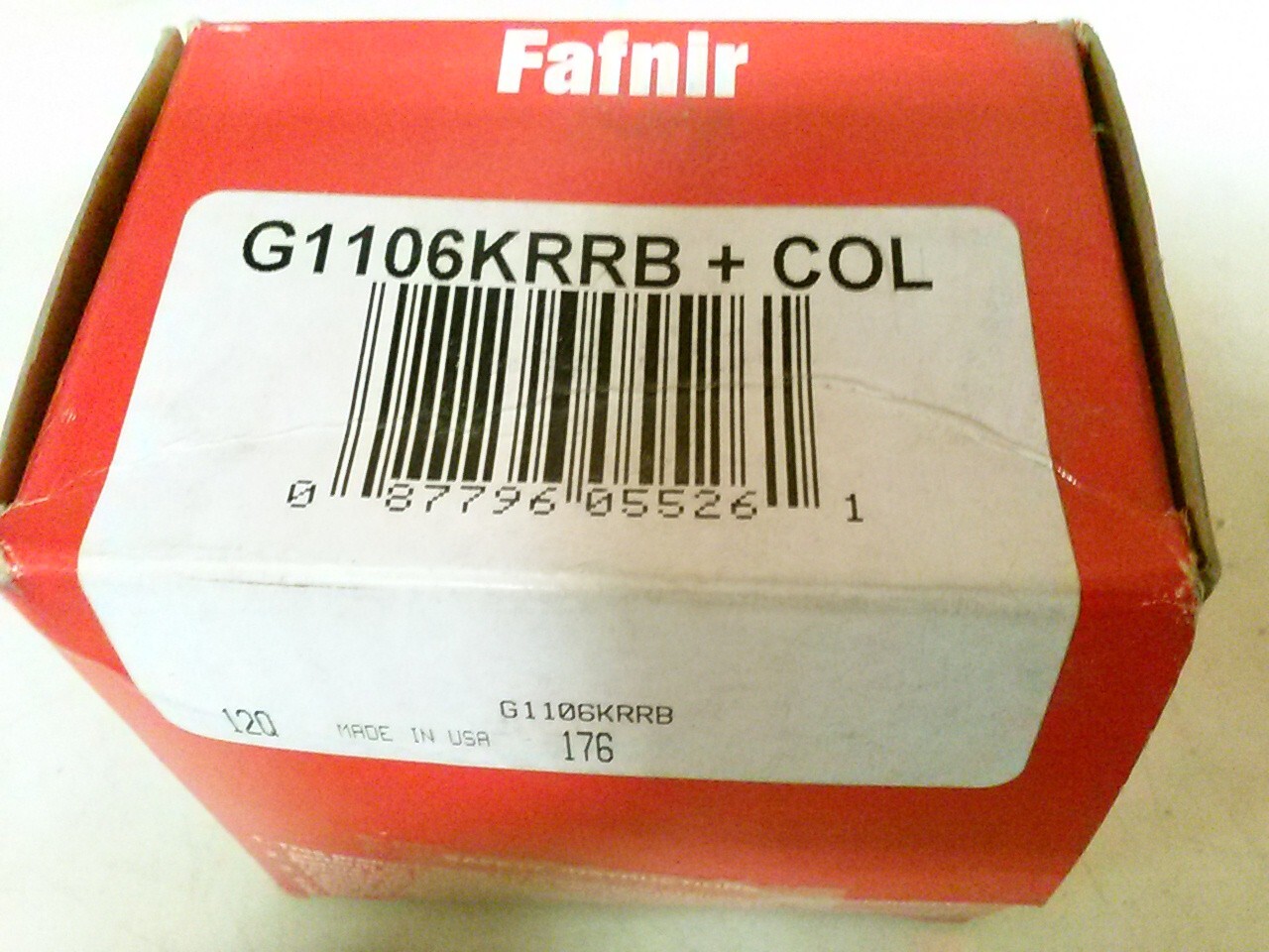 Fafnir (now Timken) G1106KRRB ball bearing insert, made in USA