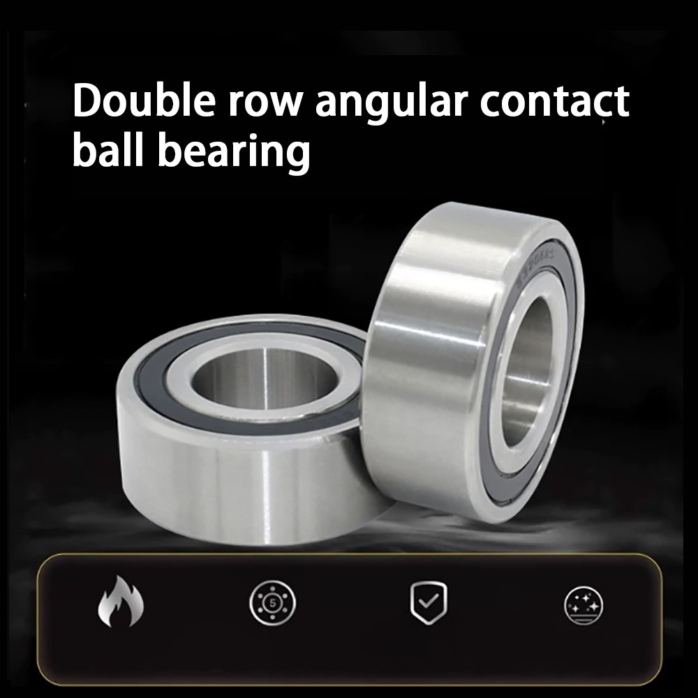 2RS Double Row Angular Contact Ball Bearing ID5-80mm OD14-140mm Thick7-33mm