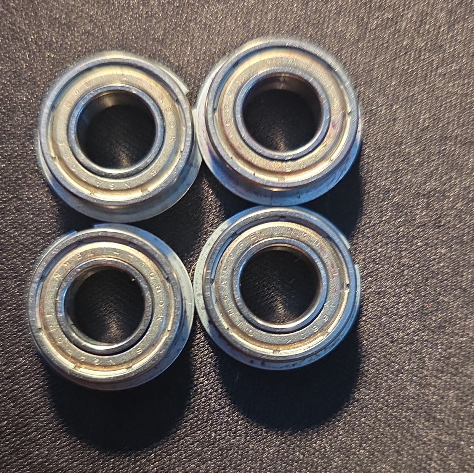 Lot of 4 — 6800Z / 680Z Shielded Bearings (C&U + NMB, 10×19×5 mm)