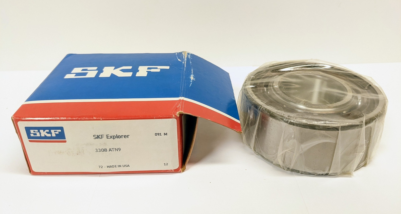 SKF 3308 ATN9 Double Row Angular Contact Bearing 40x90x1.4375″mm New