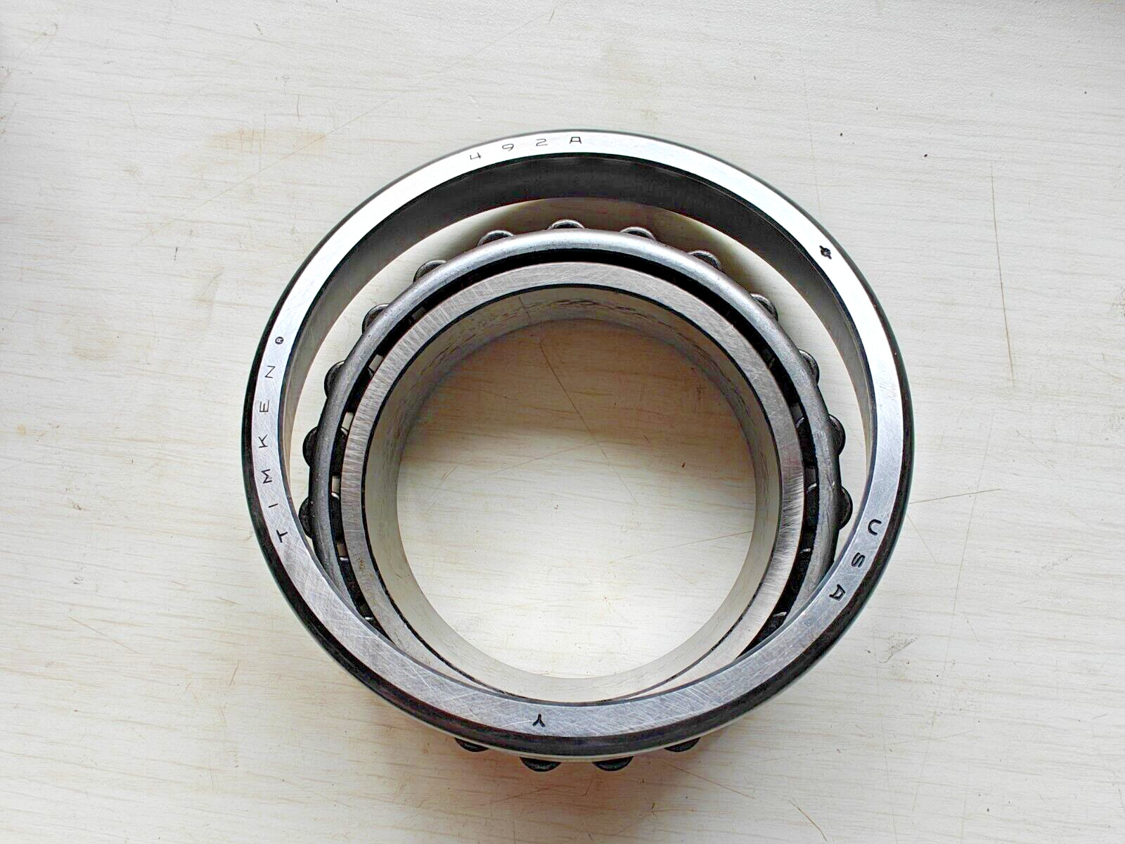 TIMKEN 497 / 492 A Tapered Roller Bearing Cone&Cup (3-3/8″ ID) (5-1/4″ OD) USA