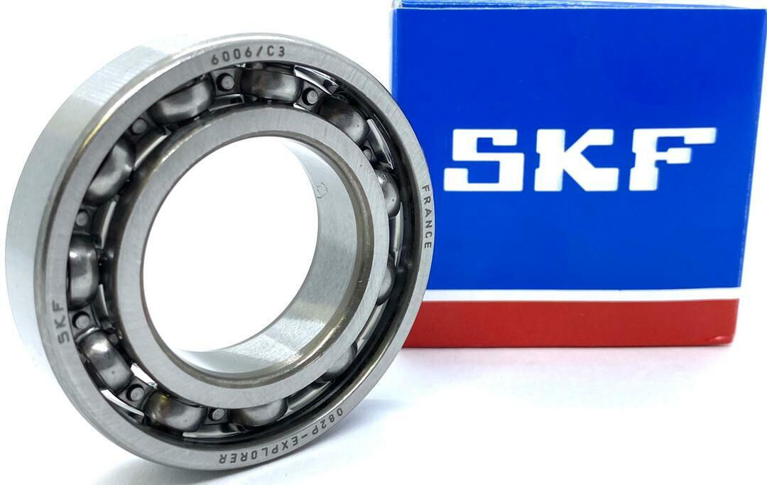 SKF 6006 C3 DEEP GROOVE BALL BEARING, OPEN, NO SEALS 30x55x13mm