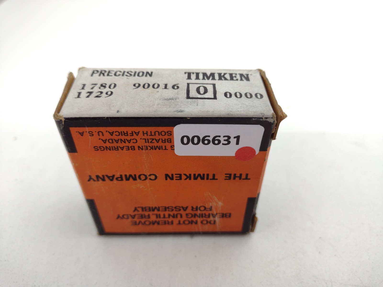 *** Timken 1780/1729 Single Row Tapered Roller Bearing 1-inch Bore