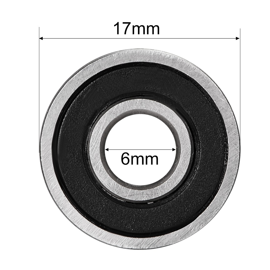 20PCS 6mmx17mmx6mm Double Sealed 606-2RS Ball Bearings High Carbon Steel Z1
