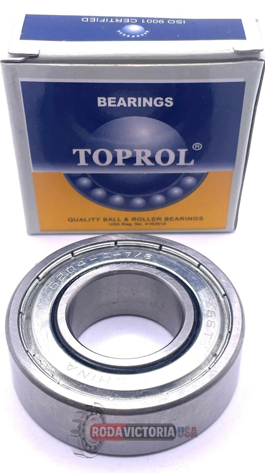 6204-14-ZZ C3 Premium Sealed Ball Bearing, 7/8″x47mmx14mm 7/8″ Bore