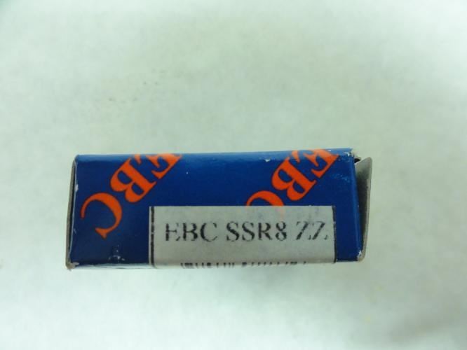 210544 New In Box; EBC SS-R8-ZZ Ball Bearing; 1/2″ID; 1-1/8″ OD; 5/16″ W