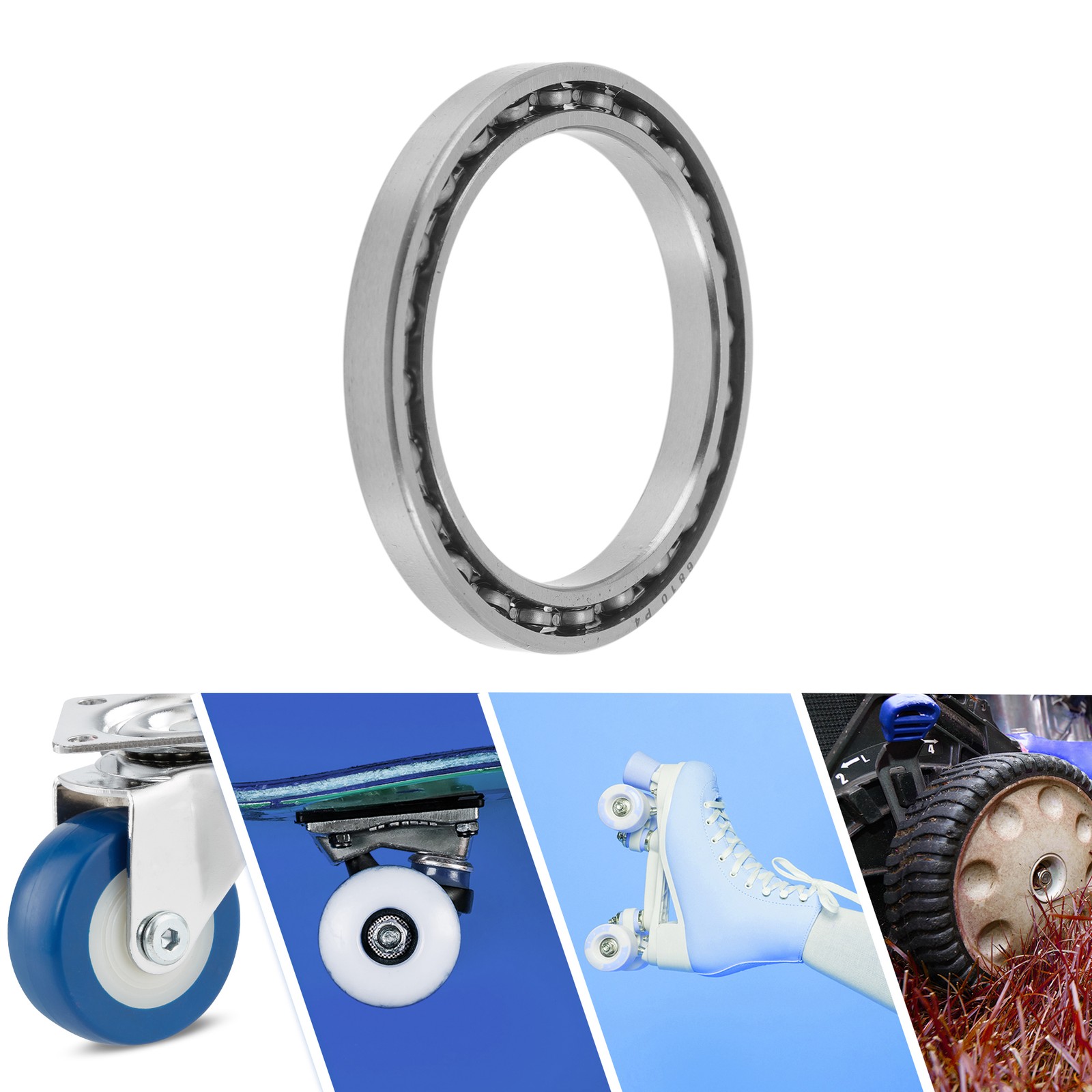 6810 Deep Groove Ball Bearings 50x65x7mm 1Pc Scooter Skateboard Wheel
