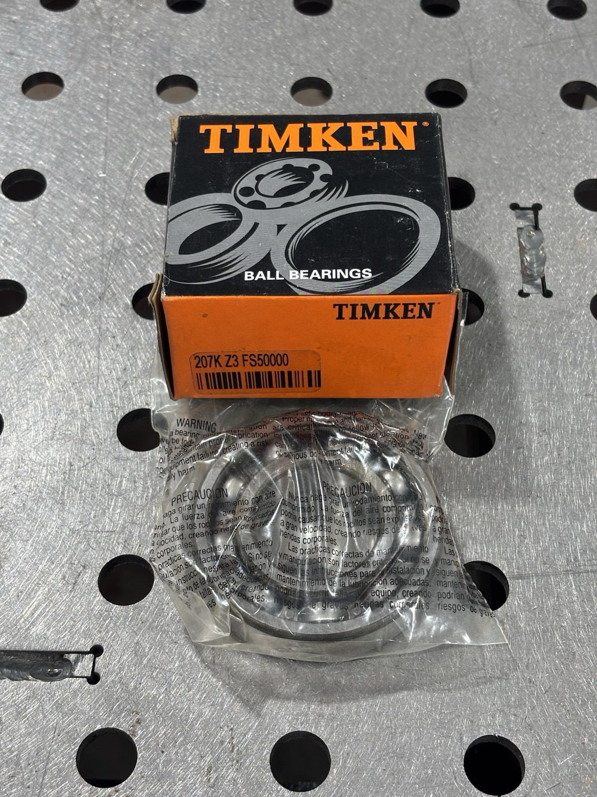 Timken Ball Bearing 207K Z3 FS50000 Steel 20.8mm Bore 72mm OD 19mm