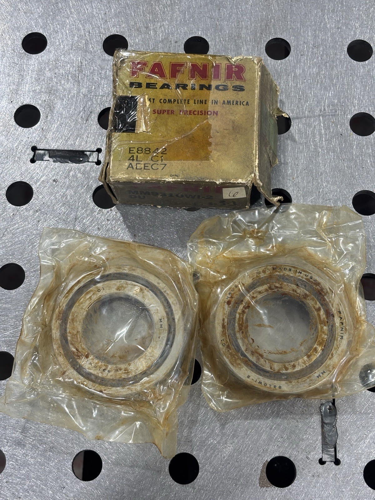 Fafnir MM9310WI-2 Super Precision Steel Ball Bearing 25x52x15mm