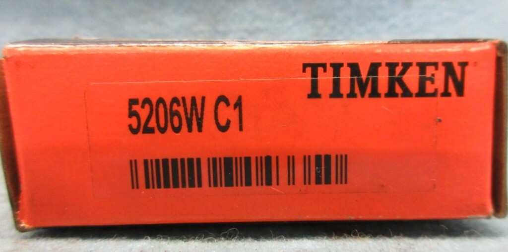 TIMKEN/FAFNIR 5206W C1 ANGULAR CONTACT BEARING BEARING 30 MM X 62 MM X 0.9375″
