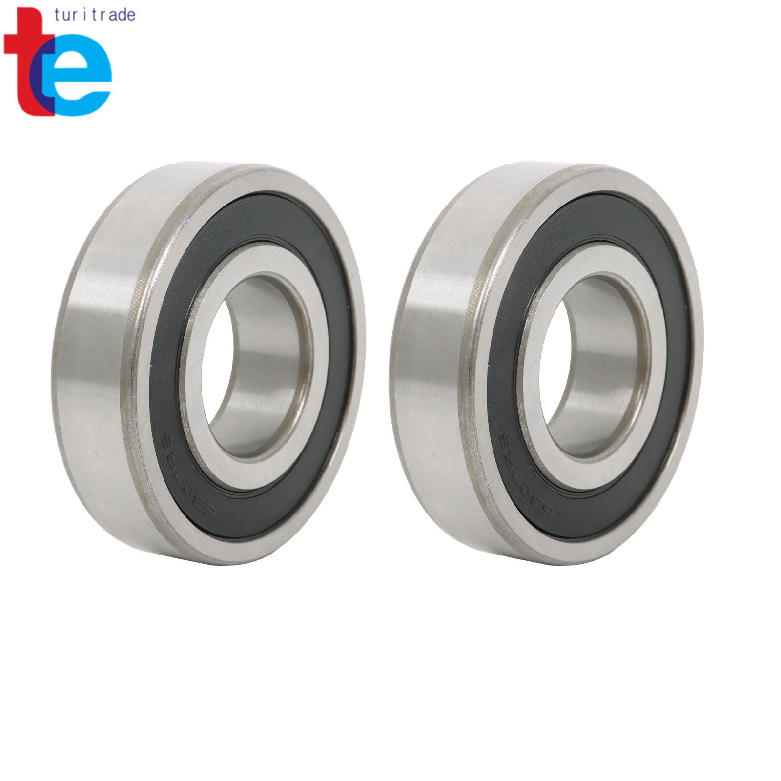 2 Pcs 6307 2RS Bearing 35x80x21mm Deep Groove Double Rubber Sealed Industrial