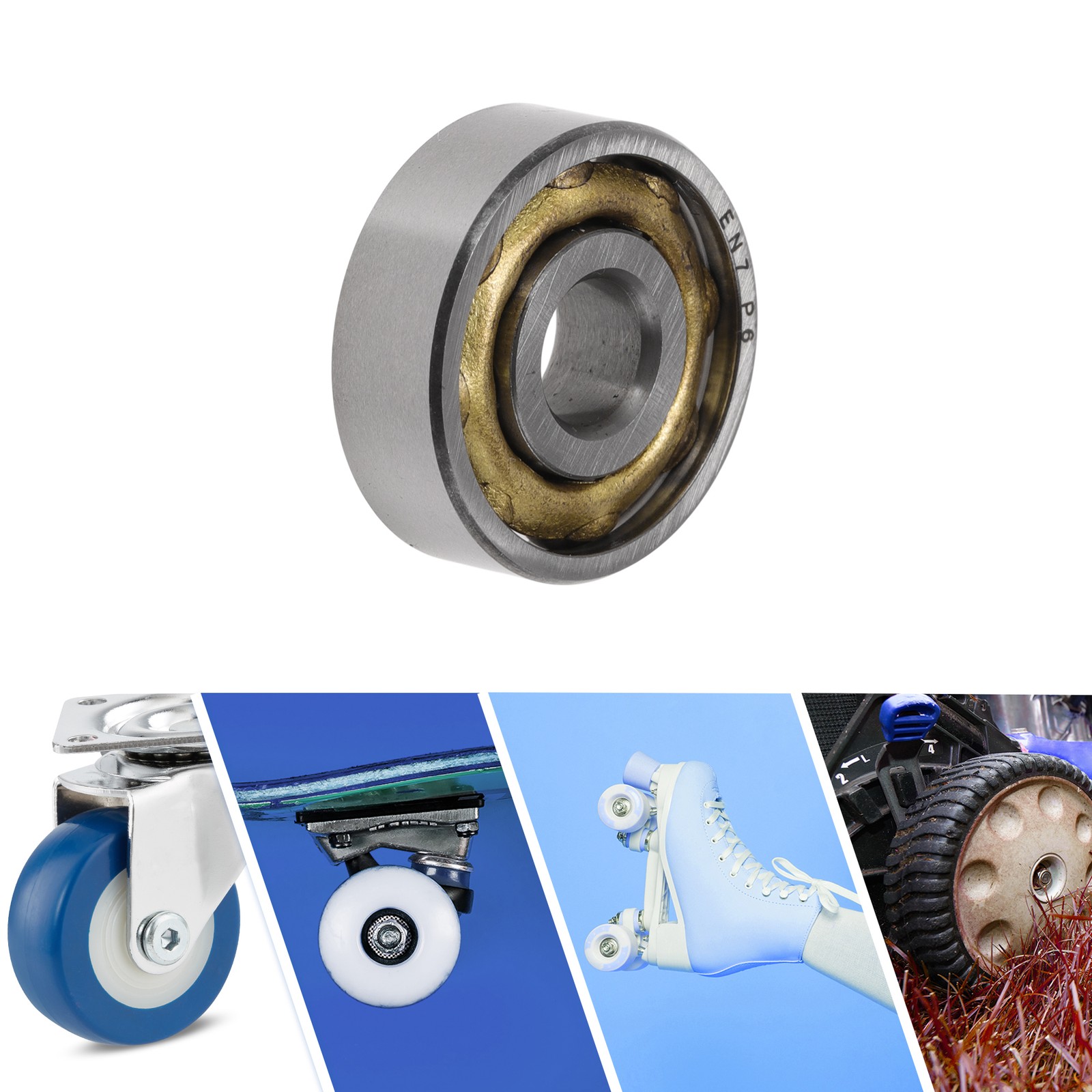 EN7 Deep Groove Ball Bearings 7x22x7mm Scooter Skateboard Wheel