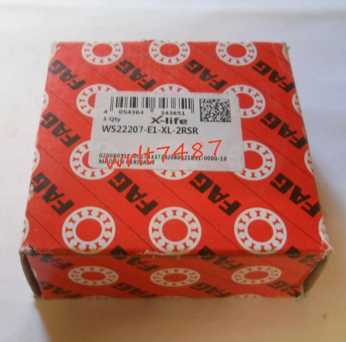 NEW FAG WS22207-E1-XL-2RSR self-aligning roller bearing 1PCS #DC