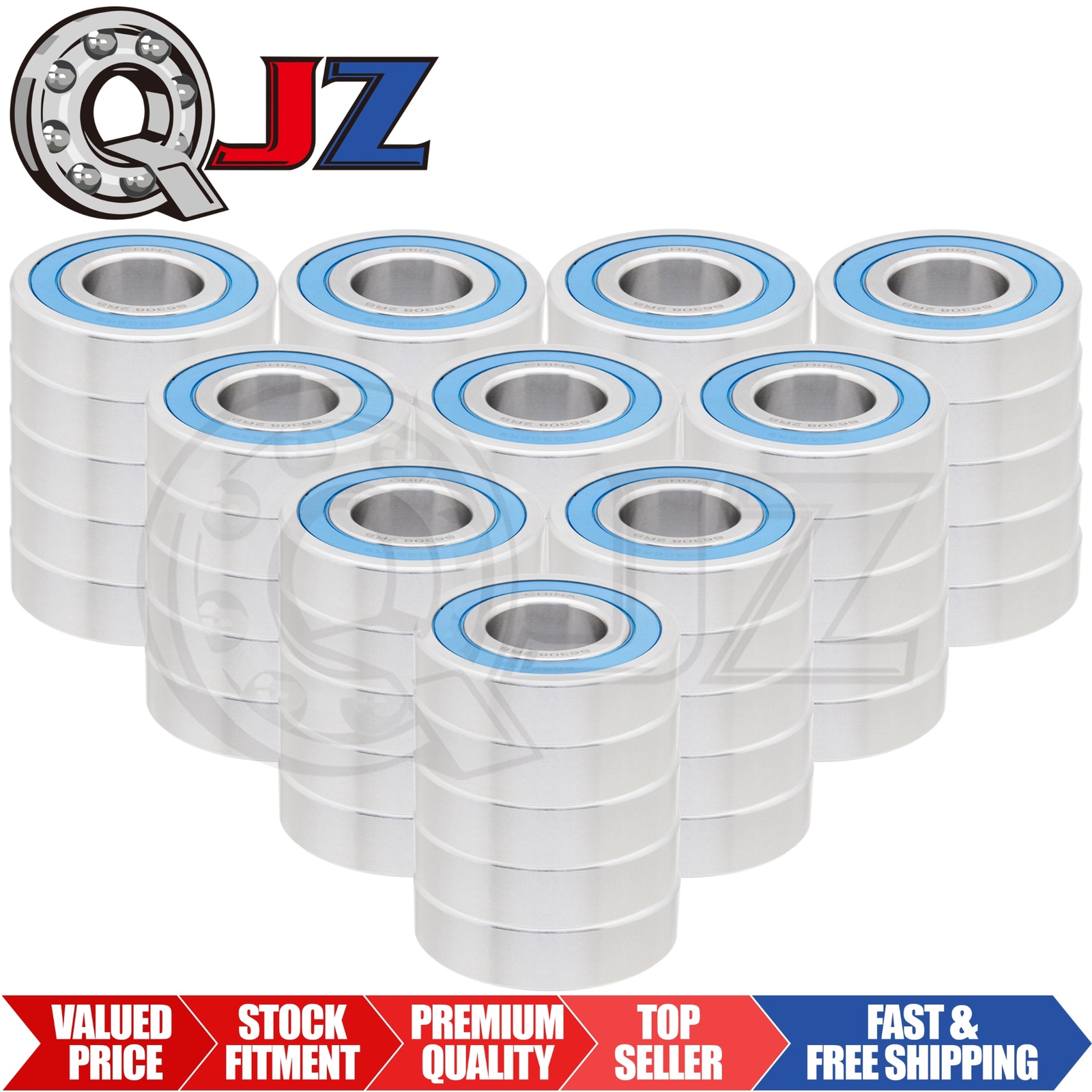 [Qty.50] S6308-2RS Stainless Radial Ball Bearing [40mm ID x 90mm OD x 23mm W]
