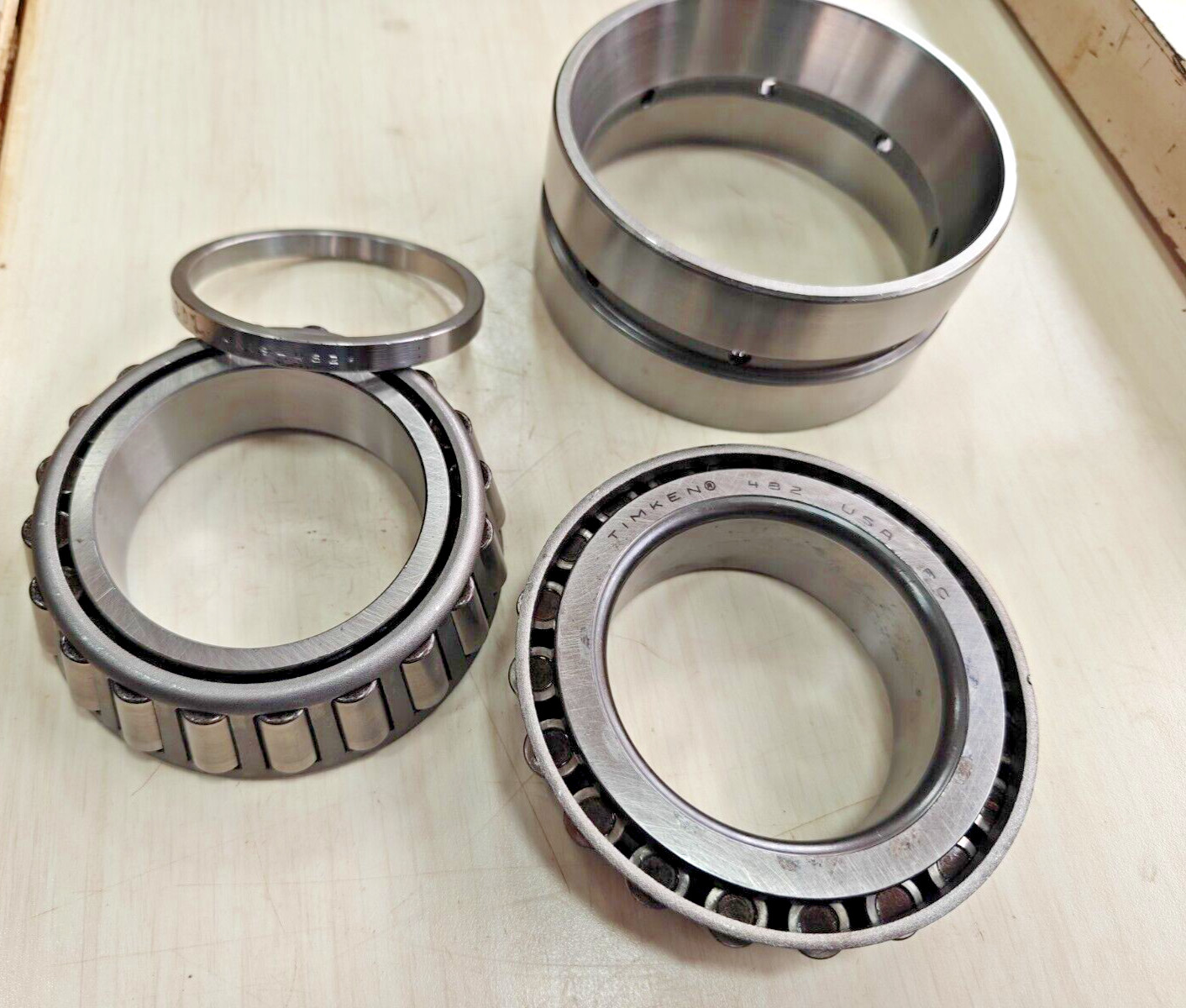 472D / 482 Timken Tapered Roller Bearing Double Cup & 2 Cones Complete Assembly