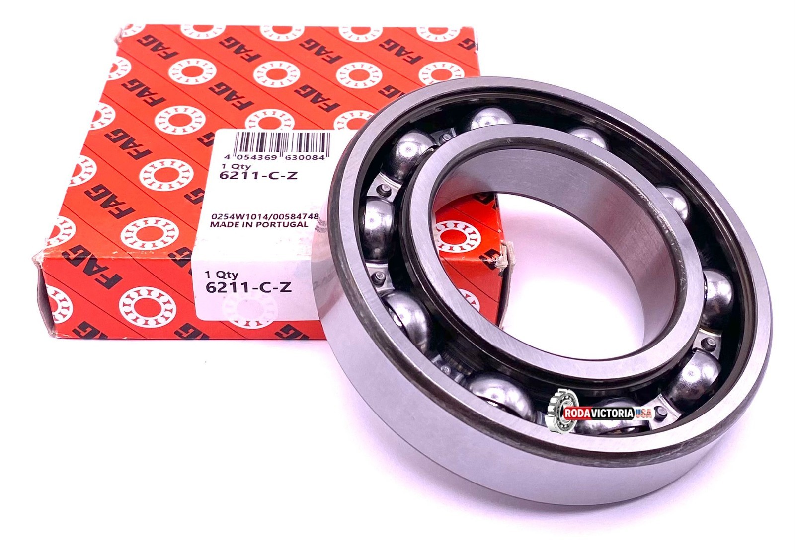 FAG 6211 C Z C3 Deep Groove Ball Bearing, Metal Shielded ONE SIDE 55x100x21 mm
