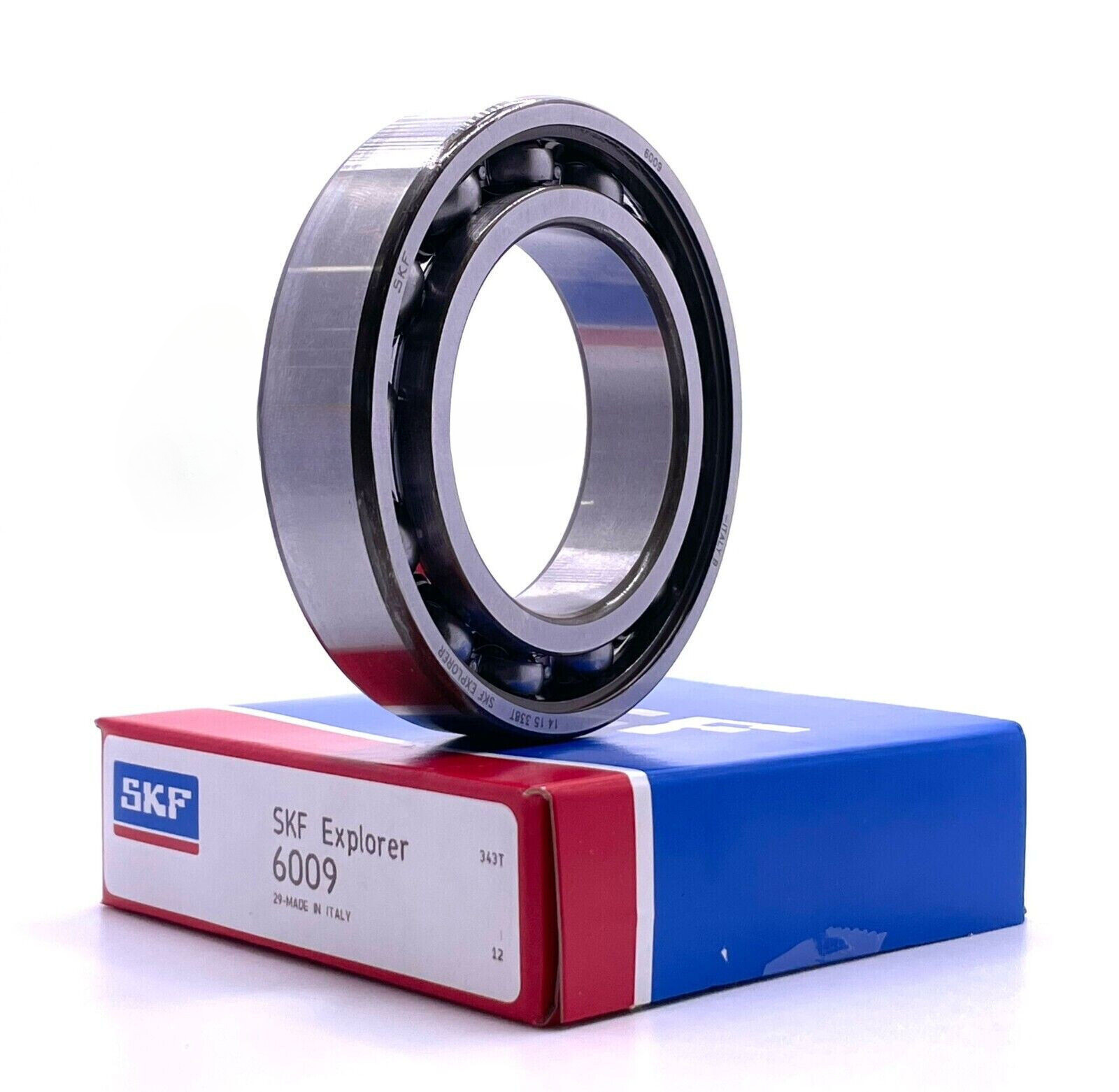 SKF 6009 DEEP GROOVE BALL BEARING, OPEN TYPE, NO SEALS 45x75x16 mm