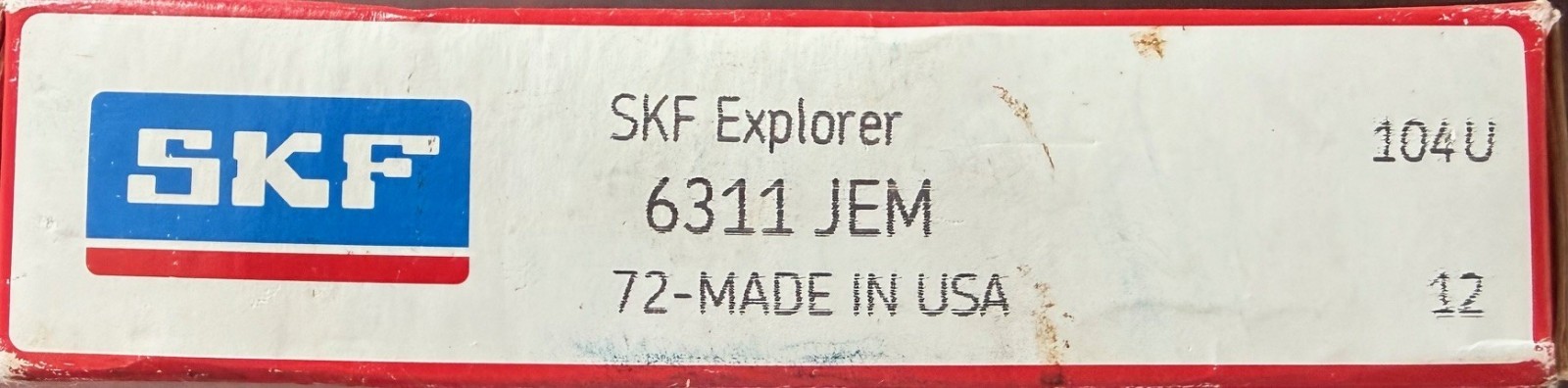 6311JEM SKF BEARING