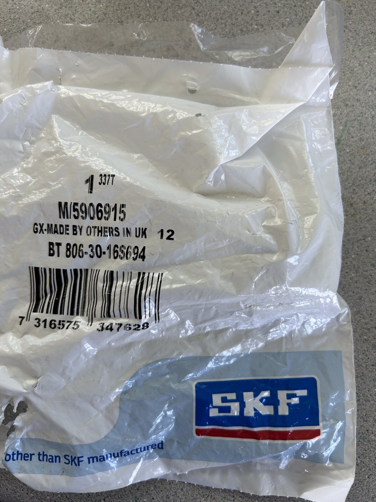 SKF BT 806-30-16S694 BALL TRANSFER UNIT New In Package