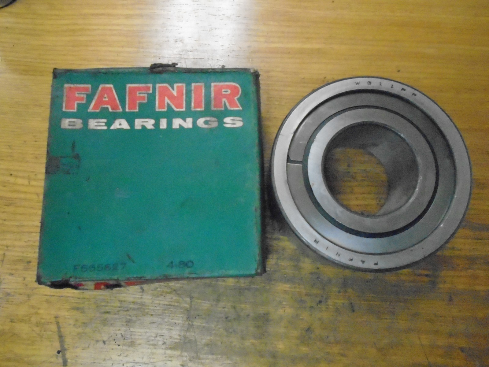 NOS! Fafnir W311PP Radial/Deep Groove Ball Bearing – Straight Bore, 55 mm