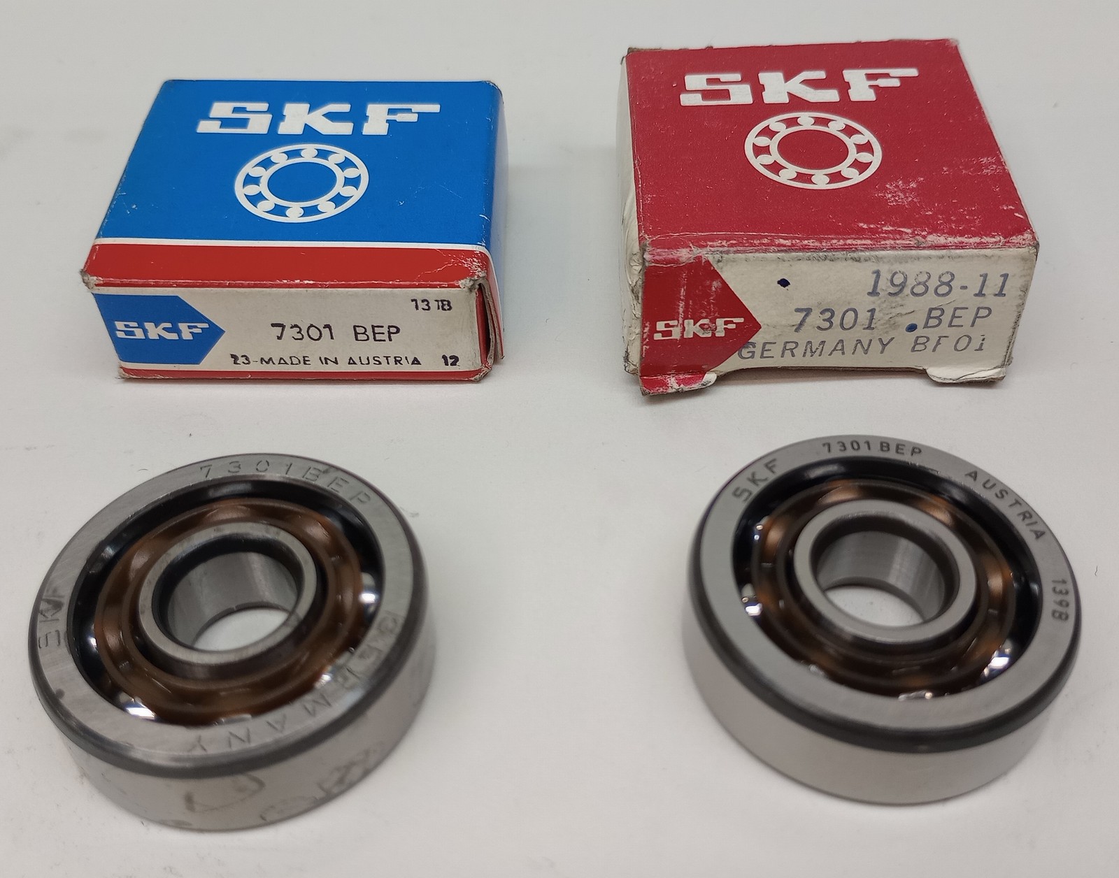 SKF 7301 BEP Angular Contact Ball Bearing 12mm ID X 37mm OD X 12mm W (Pack of 2)