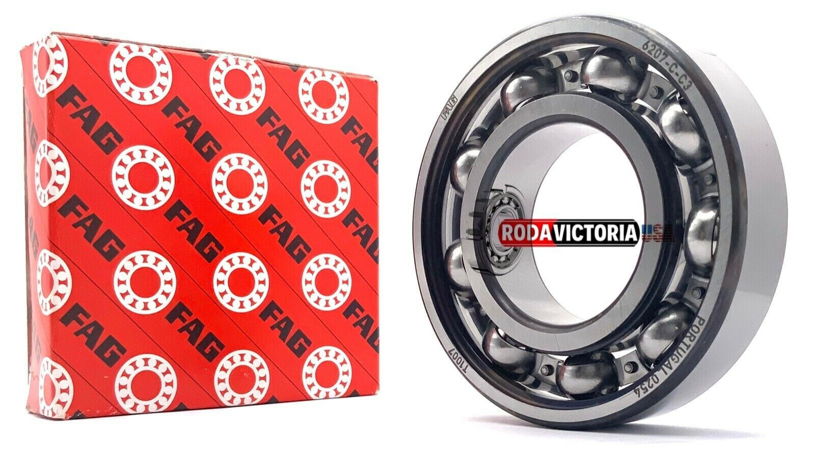 FAG 6207 C3 OPEN NO SEALS Deep Groove Bearing 35 x 72 x 17mm