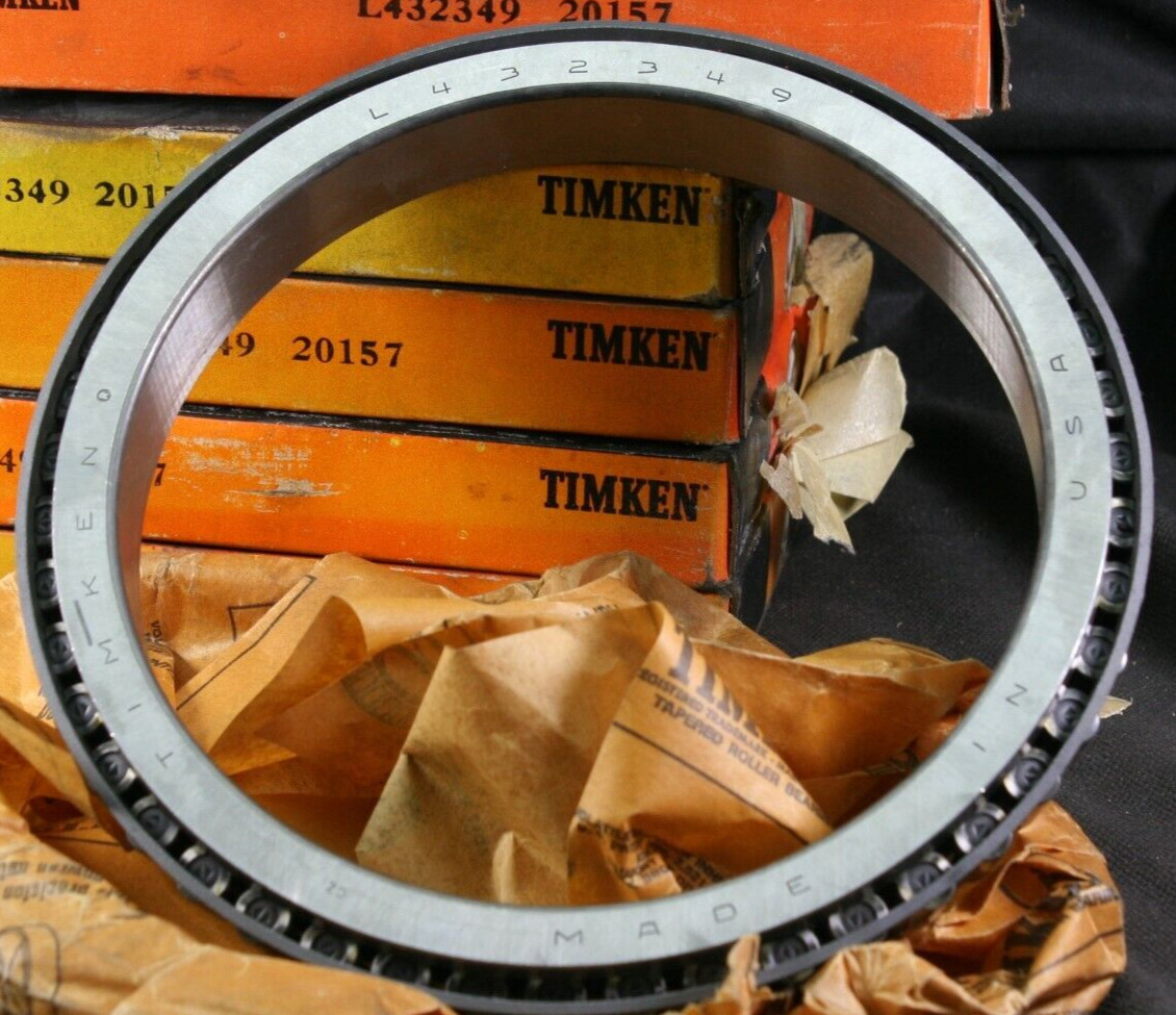 One (1) Timken L432349 Tapered Roller Bearing Cone 20157 6-1/4″ ID NEW