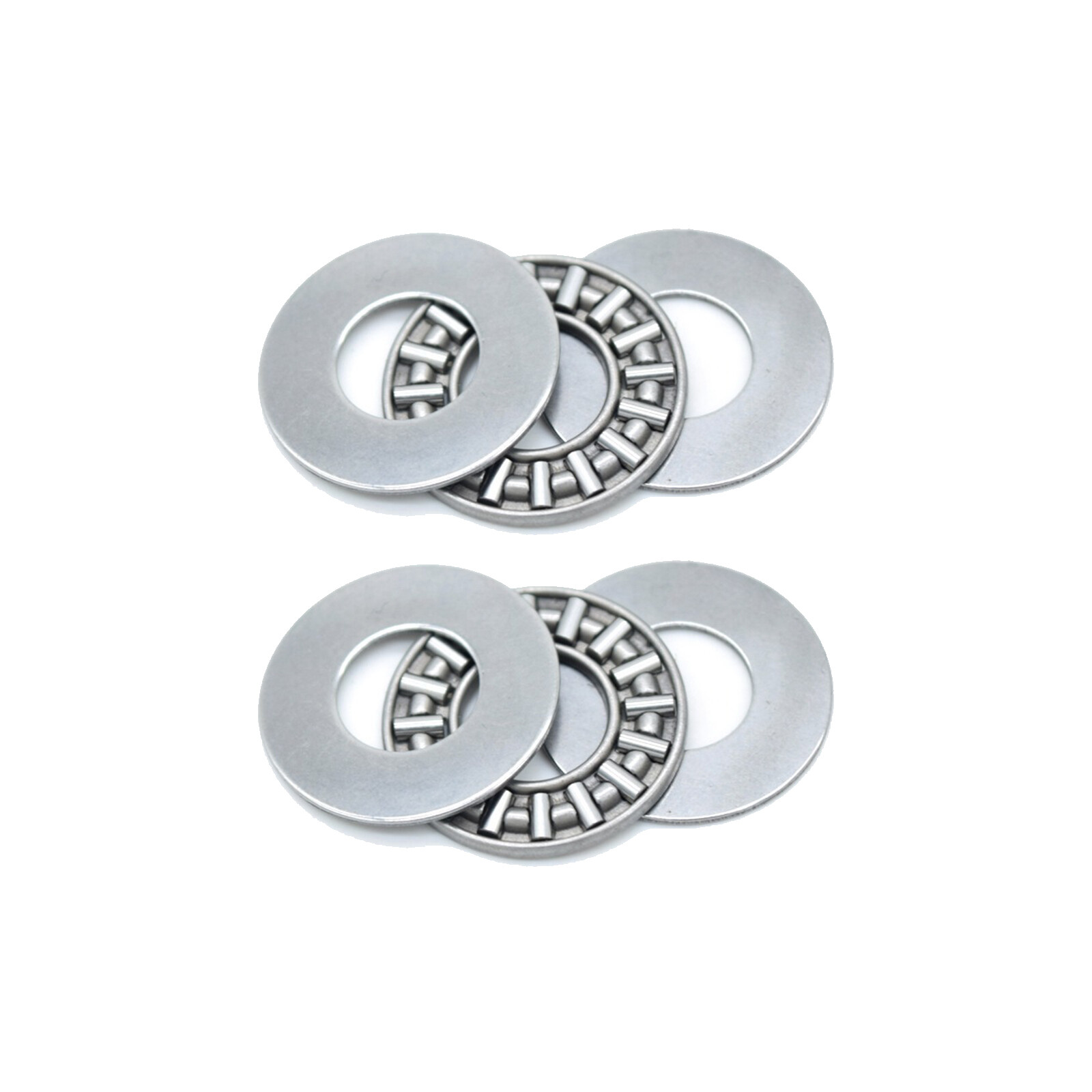 2 Sets AXK2035 Thrust Needle Roller Bearings with Washers, 20Mm Bore, 35Mm OD, 2