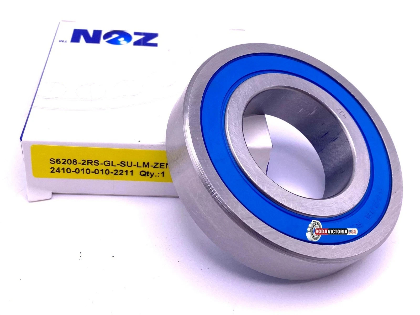 ZEN S6208 2RS Stainless Steel Ball Bearing Rubber Sealed W6208 2RS 40x80x18 mm