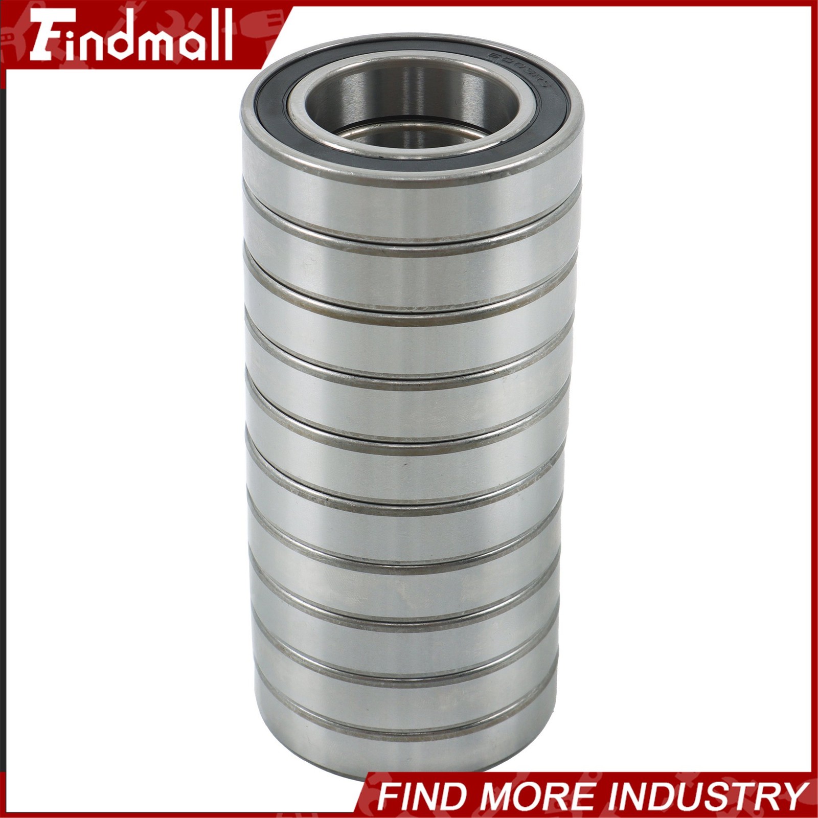 Findmall 6009-2RS Deep Groove Bearings 10 Pack 45x75x16mm Pre-Lubed Sealed