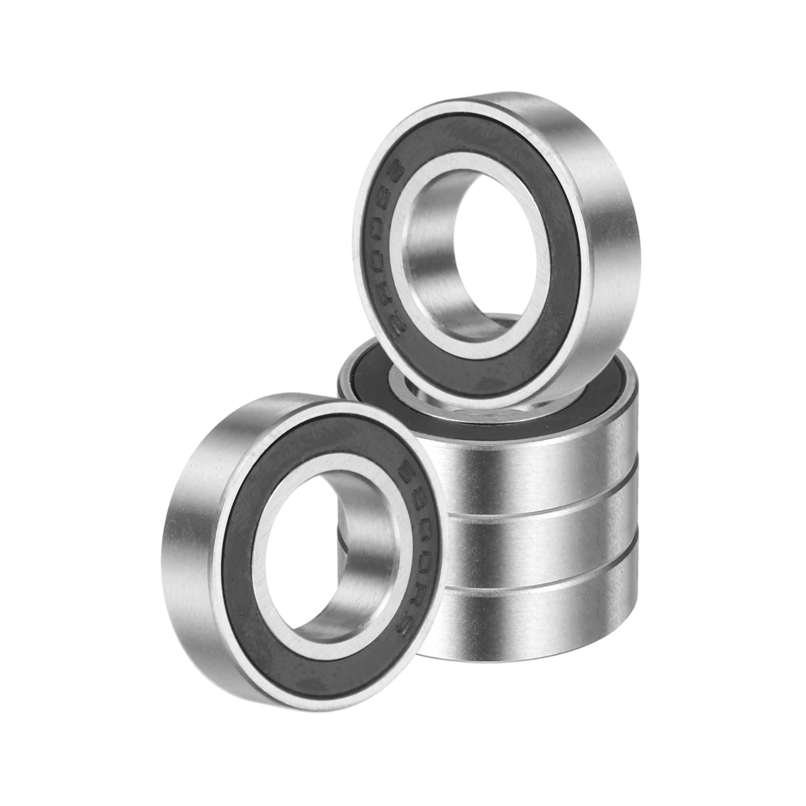 5 Pack 10 x 19 x 5mm 6800 2RS Deep Groove Ball Bearings ABEC5