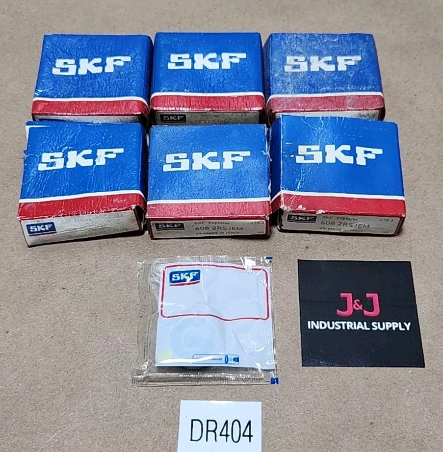 *BRAND NEW SURPLUS* [6] SKF 608-2RSJEM Deep Groove Ball Bearing + Warranty!