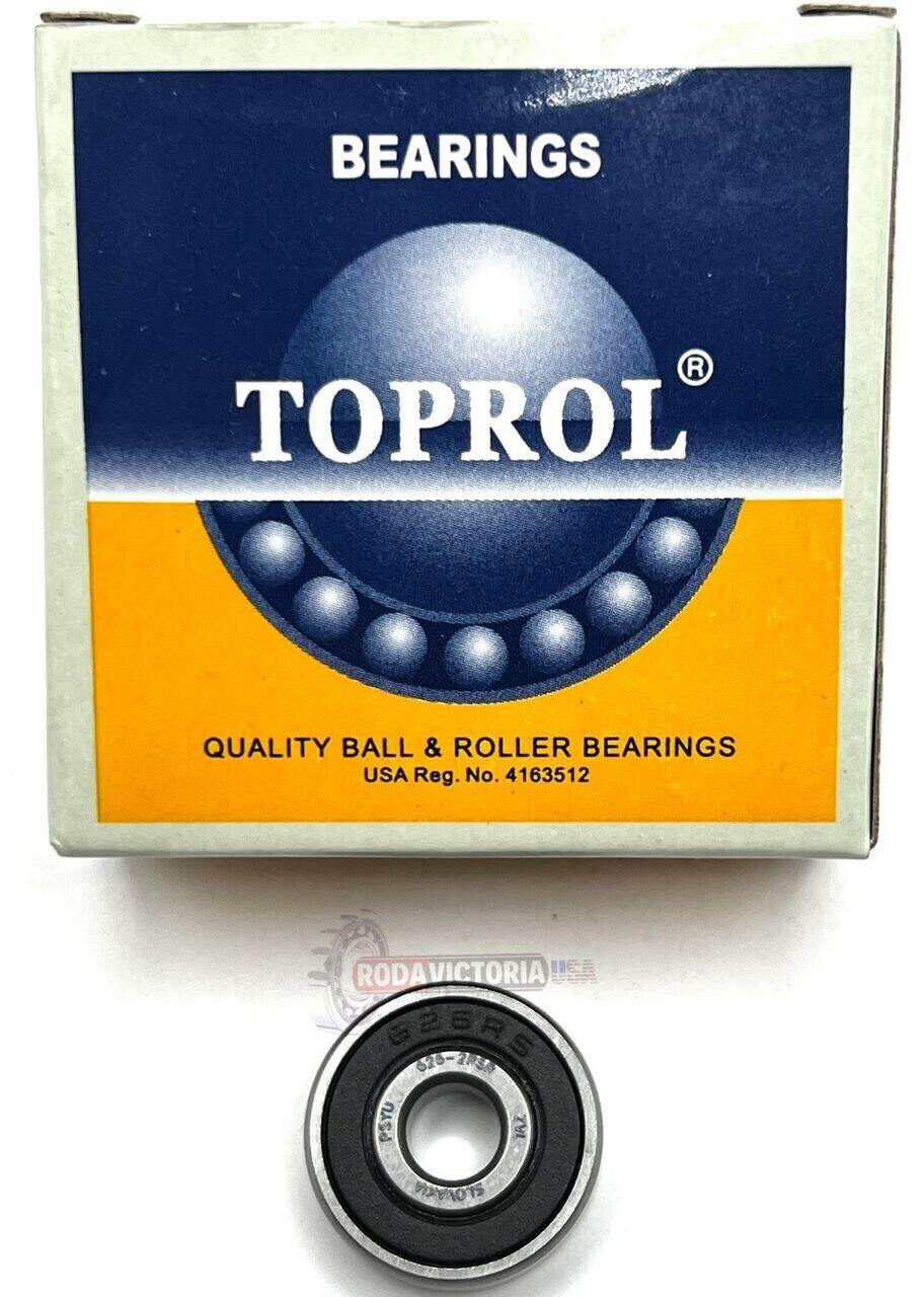 TOPROL 626-2RS Mini Deep Groove Ball Bearings 6x19x6mm
