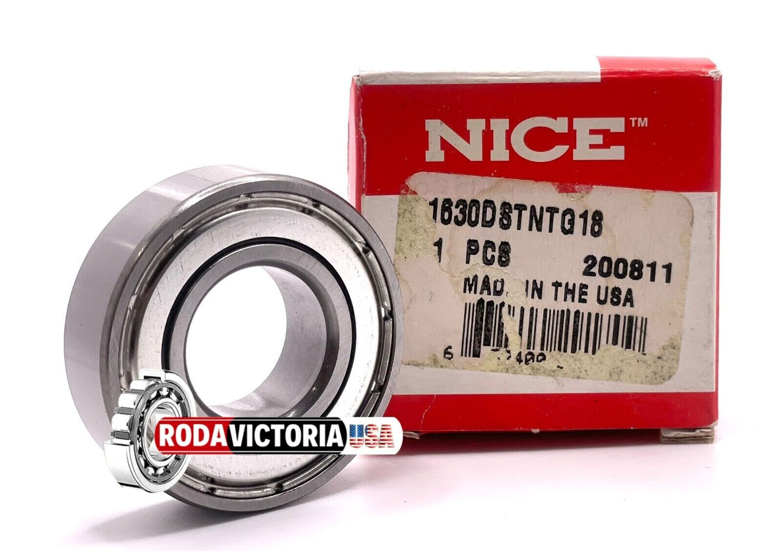 NICE 1630 DS METAL SHIELDED BALL BEARING 3/4 x 1-5/8 x 1/2 1630ZZ